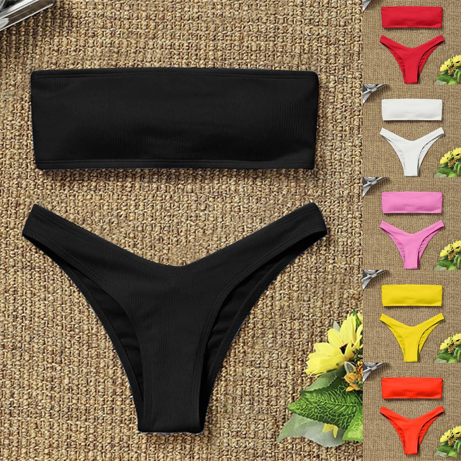 "Sorell" Bandeau Bikini Swimsuit