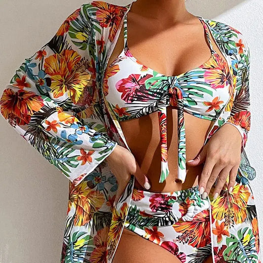 "Armidale" Piece Bikini Set with Floral Pattern