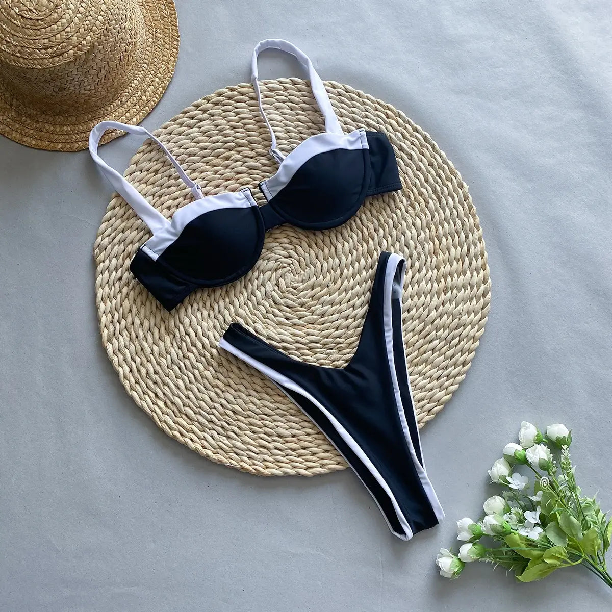 "Swansea" Stylish Push Up Bikini Set