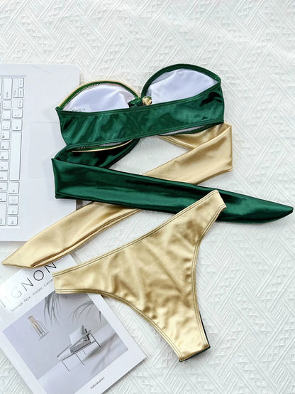 "Hope" Split Contrast Bikini Soltans of Swim