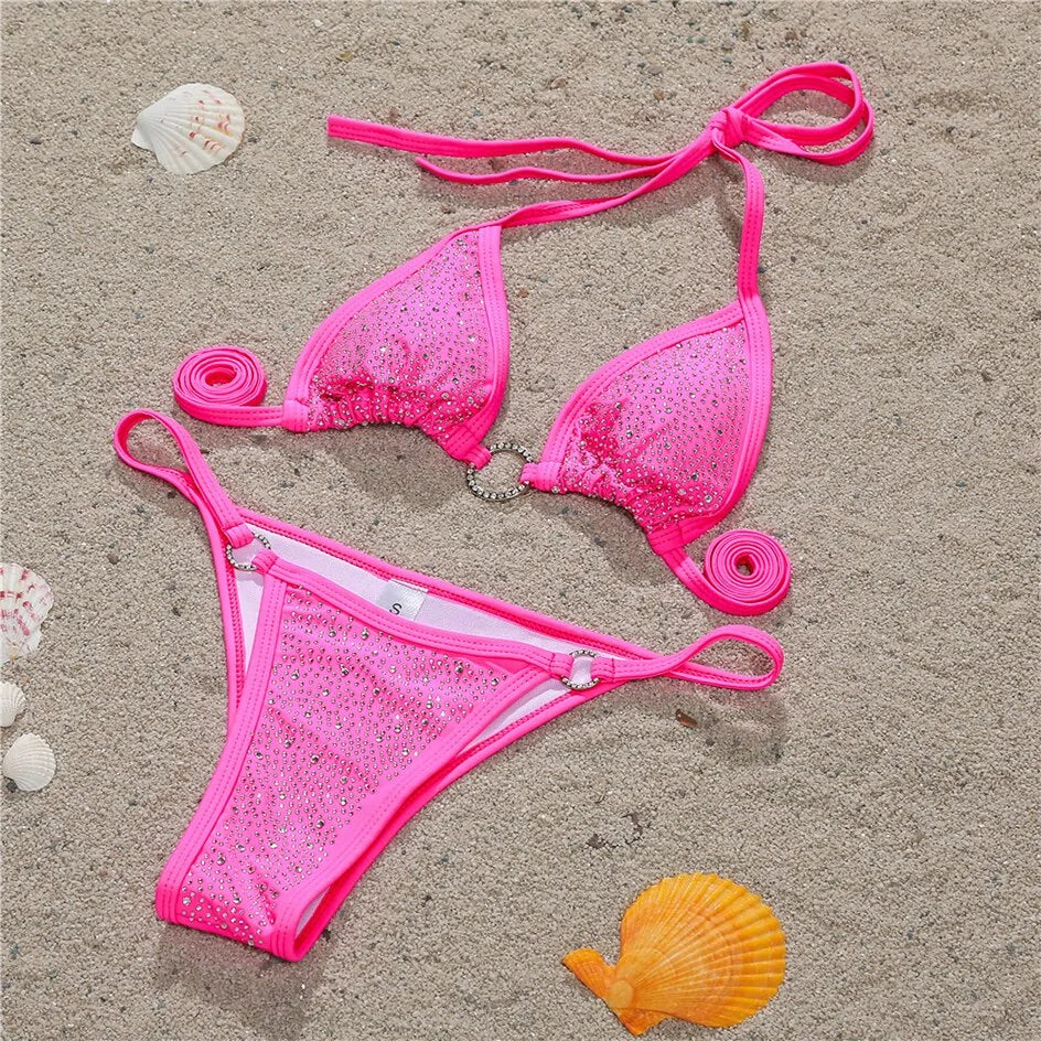 "Noosa" Bandage Mini Thong Bikini Set