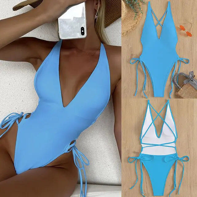 "Yass" Queen Lace-Up One-Piece