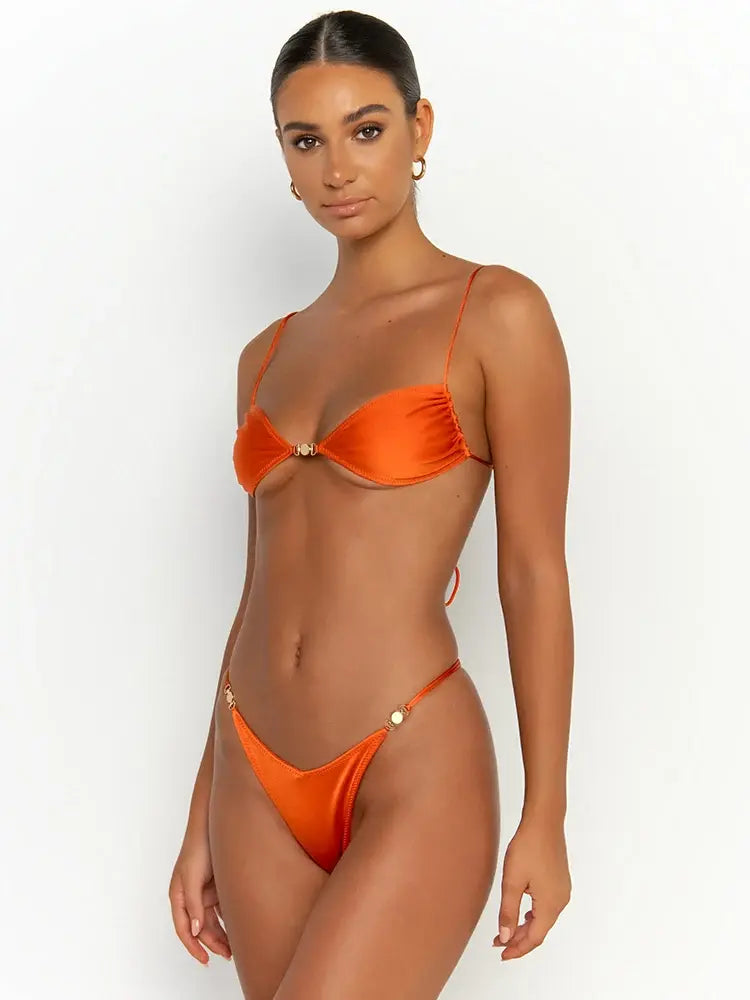 "Millicent" Micro Thong Push-Up Bikini