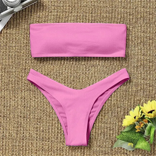 "Sorell" Bandeau Bikini Swimsuit